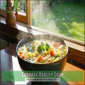 Cabbage Barley Soup