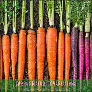 Carrot Maturity Variations