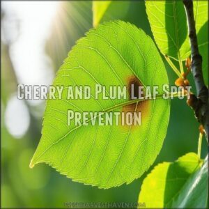 Cherry and Plum Leaf Spot Prevention