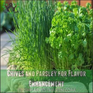 Chives and Parsley for Flavor Enhancement