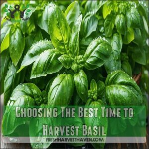 Choosing The Best Time to Harvest Basil