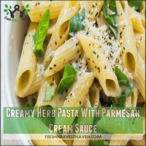 Creamy Herb Pasta With Parmesan Cream Sauce