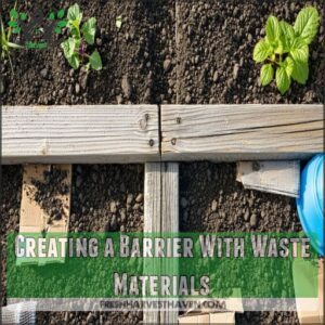 Creating a Barrier With Waste Materials