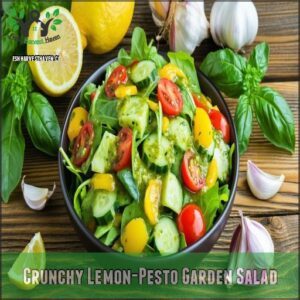 Crunchy Lemon-Pesto Garden Salad