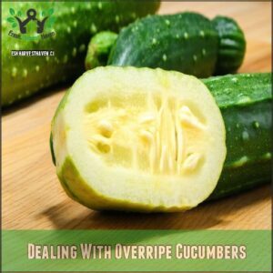 Dealing With Overripe Cucumbers