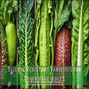 Disease Resistant Varieties for Other Vegetables