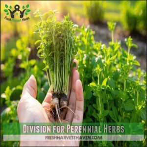 Division for Perennial Herbs