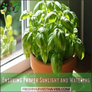 Ensuring Proper Sunlight and Watering