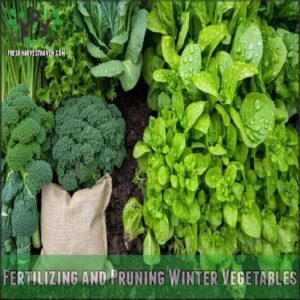 Fertilizing and Pruning Winter Vegetables