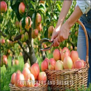 Fruit Pickers and Baskets