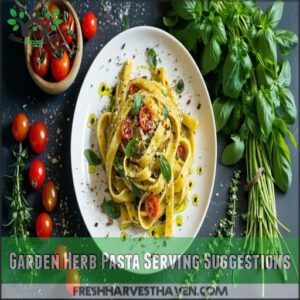 Garden Herb Pasta Serving Suggestions