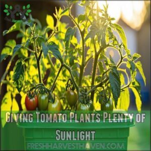 Giving Tomato Plants Plenty of Sunlight