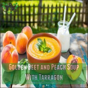 Golden Beet and Peach Soup With Tarragon