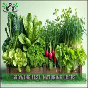 Growing Fast-Maturing Crops