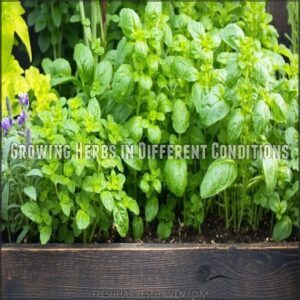 Growing Herbs in Different Conditions