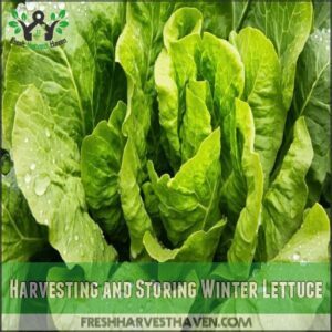 Harvesting and Storing Winter Lettuce