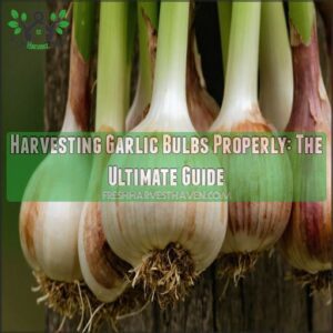 harvesting garlic bulbs properly