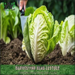 Harvesting Head Lettuce