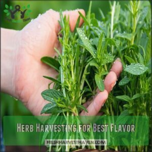 Herb Harvesting for Best Flavor