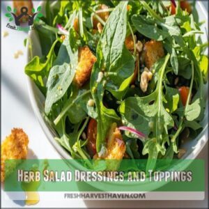 Herb Salad Dressings and Toppings