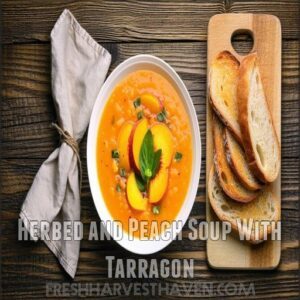 Herbed and Peach Soup With Tarragon