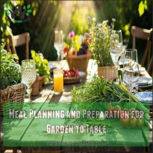 Meal Planning and Preparation for Garden to Table