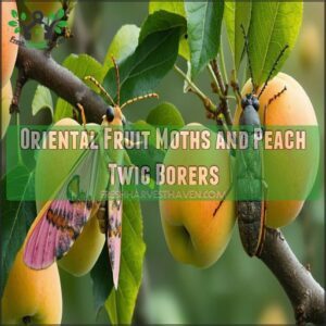 Oriental Fruit Moths and Peach Twig Borers