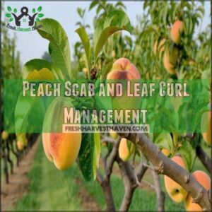 Peach Scab and Leaf Curl Management