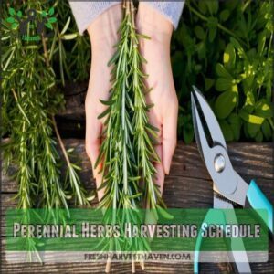 Perennial Herbs Harvesting Schedule