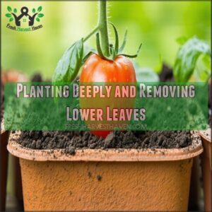 Planting Deeply and Removing Lower Leaves