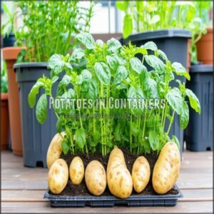 Potatoes in Containers