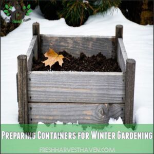 Preparing Containers for Winter Gardening