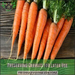 Preserving Carrots for Later Use