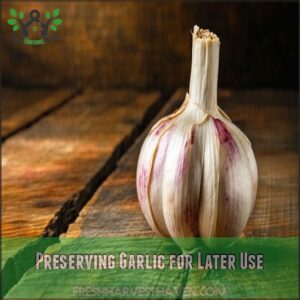 Preserving Garlic for Later Use