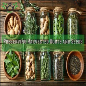 Preserving Harvested Roots and Seeds