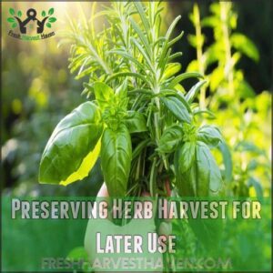 Preserving Herb Harvest for Later Use