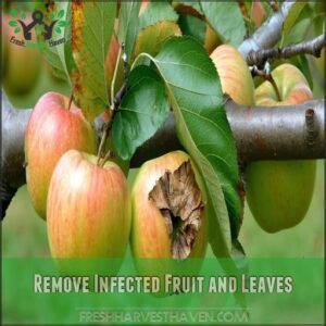 Remove Infected Fruit and Leaves