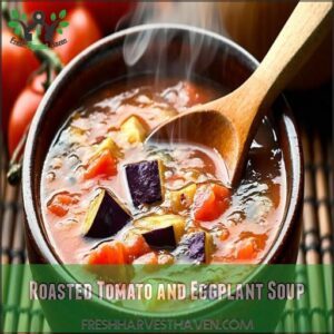 Roasted Tomato and Eggplant Soup