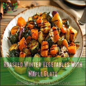 Roasted Winter Vegetables With Maple Glaze