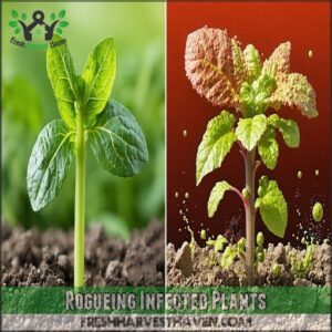 Rogueing Infected Plants