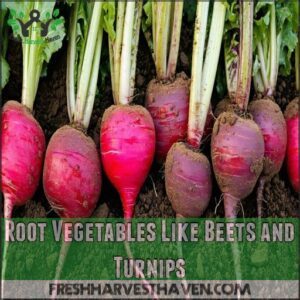 Root Vegetables Like Beets and Turnips