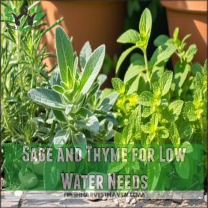 Sage and Thyme for Low Water Needs