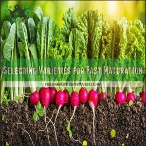 Selecting Varieties for Fast Maturation