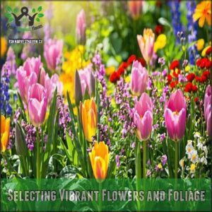 Selecting Vibrant Flowers and Foliage