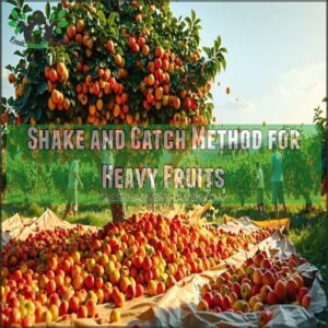 Shake and Catch Method for Heavy Fruits