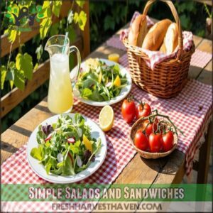 Simple Salads and Sandwiches