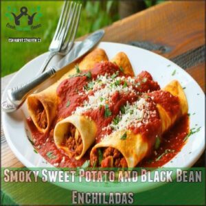 Smoky Sweet Potato and Black Bean Enchiladas