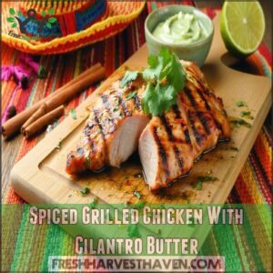 Spiced Grilled Chicken With Cilantro Butter