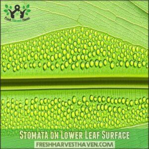 Stomata on Lower Leaf Surface