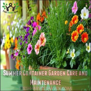 Summer Container Garden Care and Maintenance